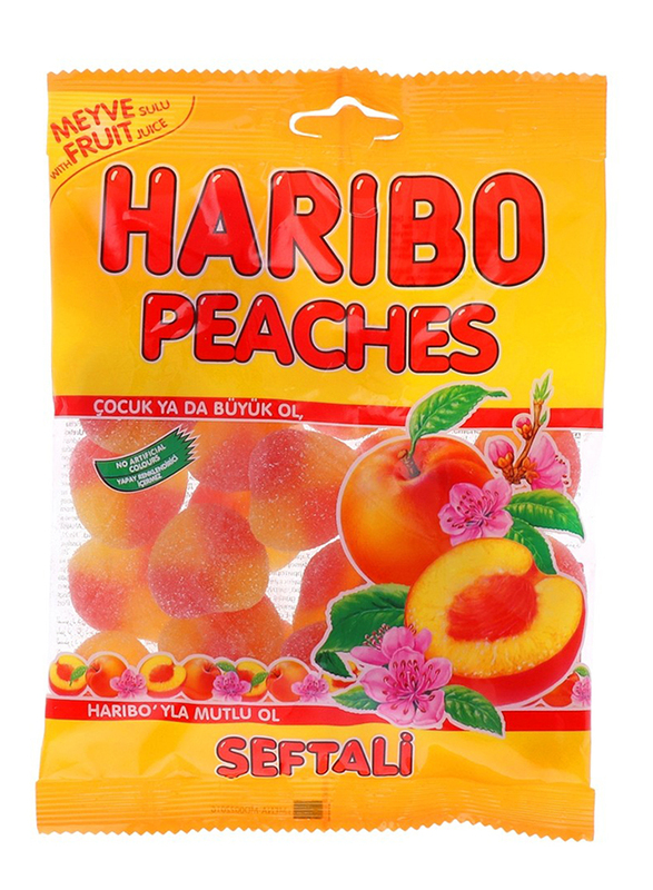 Haribo Peach Jelly Candy, 160g