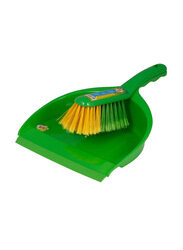 3M Dust Pan And Brush with Rubber Set, Green