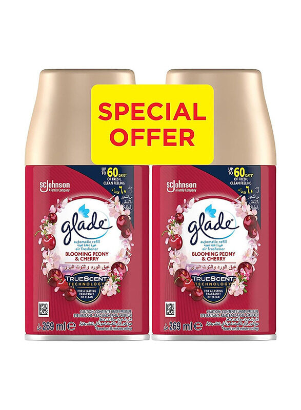 

Glade Blooming Peony & Cherry Air Freshener Refill Spray, 2 x 269ml