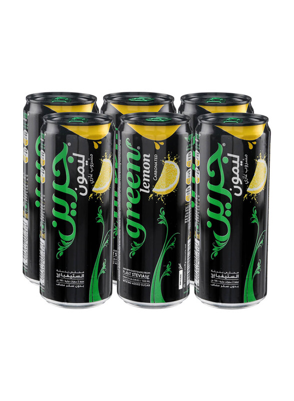 

Green Cola No Added Sugar Lemon Flavor Carbonated Drink with Sweeteners, 6 x 330ml