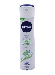 Nivea Fresh Comfort Deodorant Spray for Women, 150ml