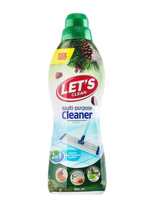 

Let's Clean Pine Scent 2-in-1 Multipurpose Cleaning Liquid, 800ml