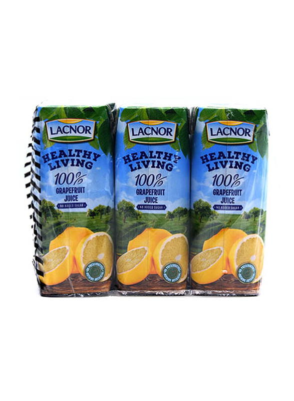 Lacnor Health Living Grape Fruit Juice, 6 x 250ml