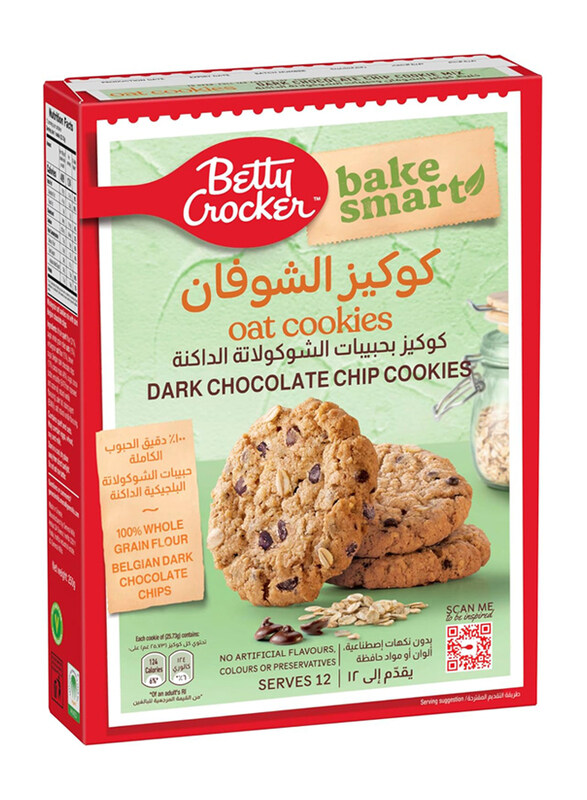 

Betty Crocker Bake Smart Dark Chocolate Chip Oat Cookies Mix, 250g