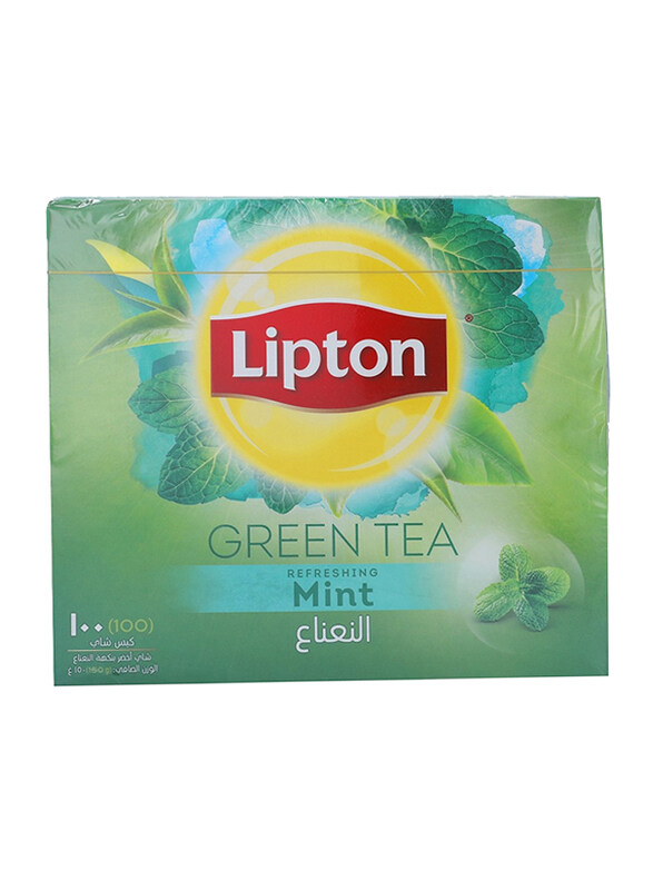 

Lipton Refreshing Mint Green Tea, 100 Tea Bags x 1.5g