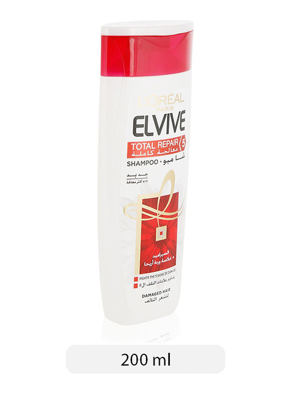 L'Oreal Paris Elvive Total Repair 5 Repairing Shampoo for All Hair Types, 200ml