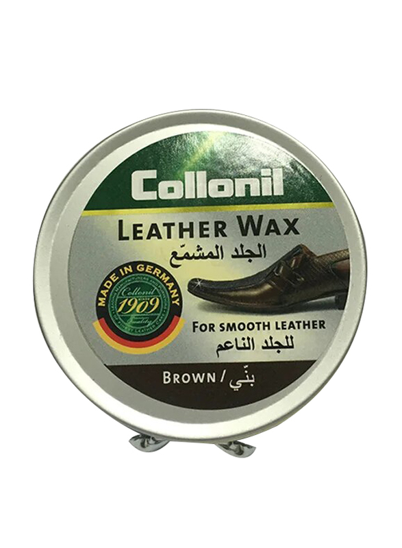 Collonil Leather Shoe Wax, Brown, 50ml