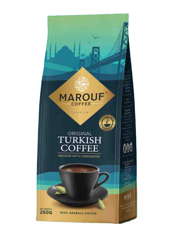 

Marouf Turkish Coffee with Cardamom, 250g