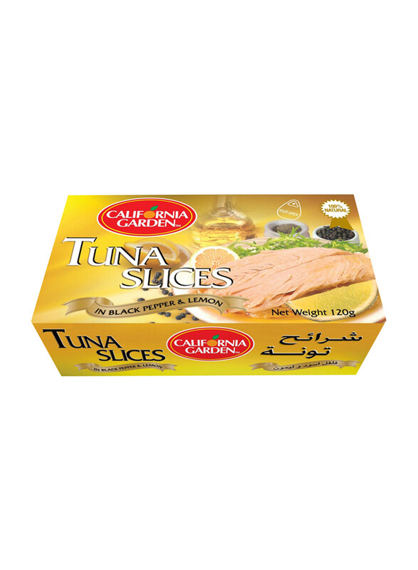

California Garden Tuna Slices In Black Pepper & Lemon, 120g
