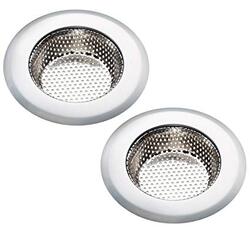 Eliplast 2-Piece Steel Sink Strainer, Silver