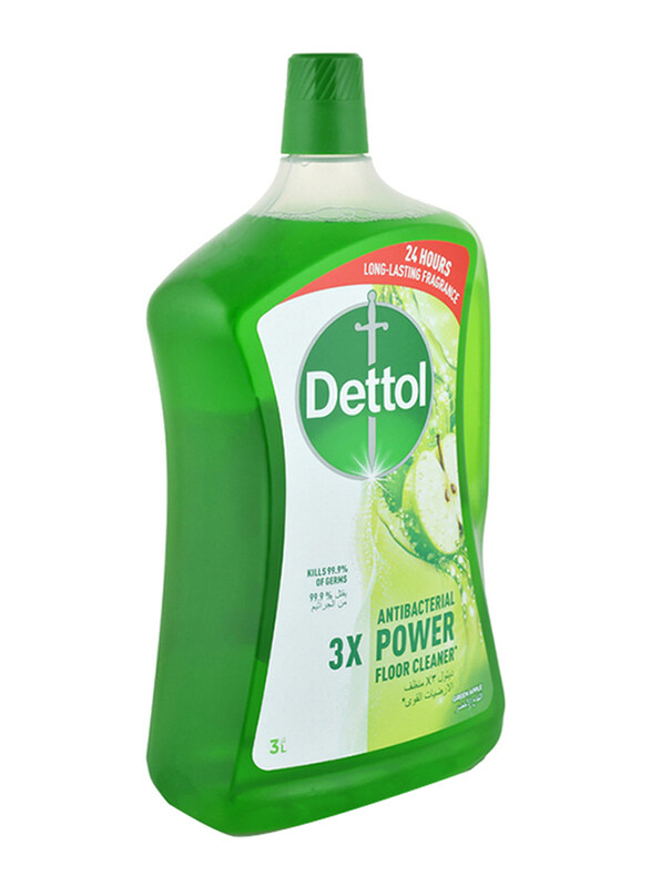 

Dettol Power Green Apple Antibacterial Floor Cleaner, 3 Litre