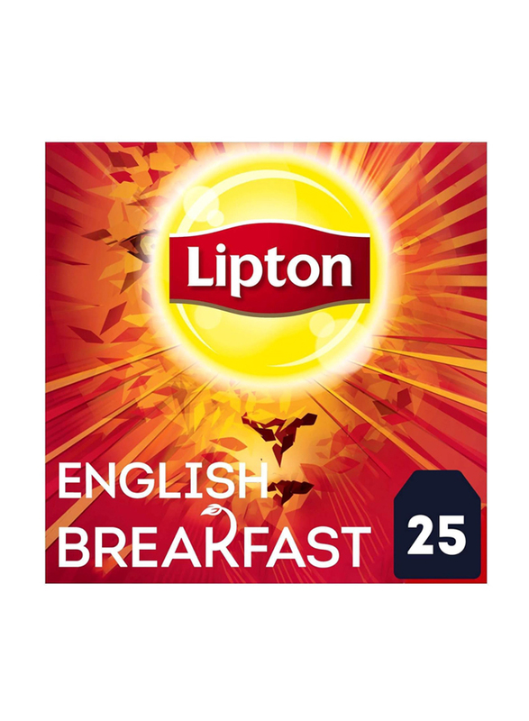 Lipton English Breakfast Black Tea Bag, 25 Tea Bags