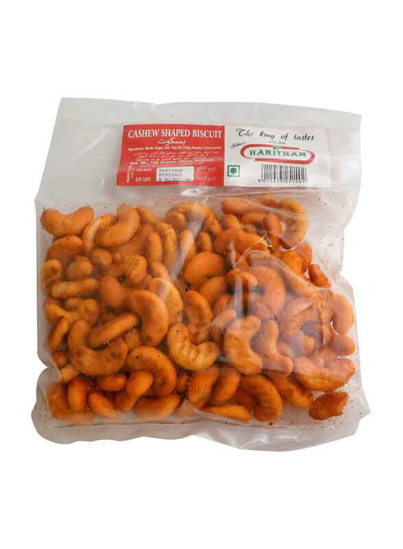 

Haritham Cashew Shaped Biscuit, 140g