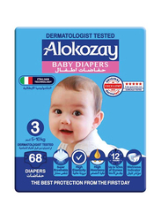 Alokozay Diapers, Size 3, 5-10 kg, 68 Count