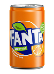 Fanta Orange Carbonated Soft Drink Can, 150ml