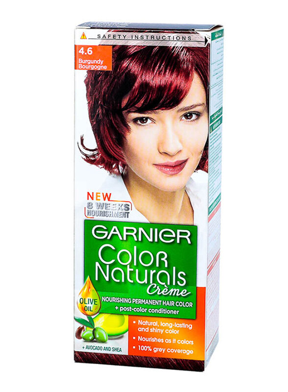 

Garnier Color Naturals Nourishing Cream Hair Color, 4.6 Burgundy, 40ml