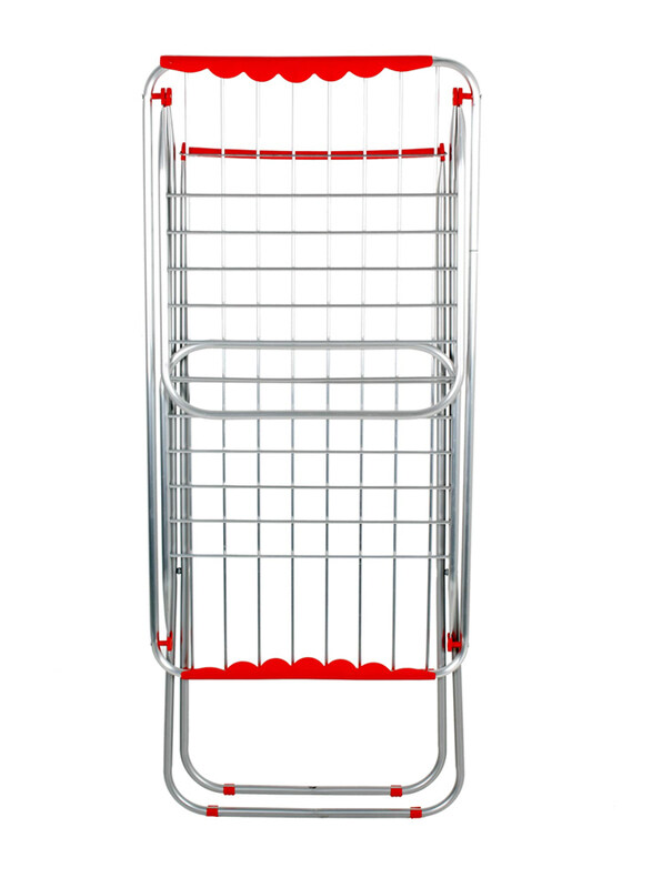 Chamdol Senior Aluminium Cloth Dryer, 20 Meter, Silver/Red