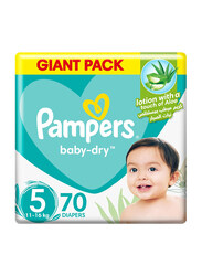 Pampers Aloe Vera, Size 5, Junior, 11-16 kg, 70 Count