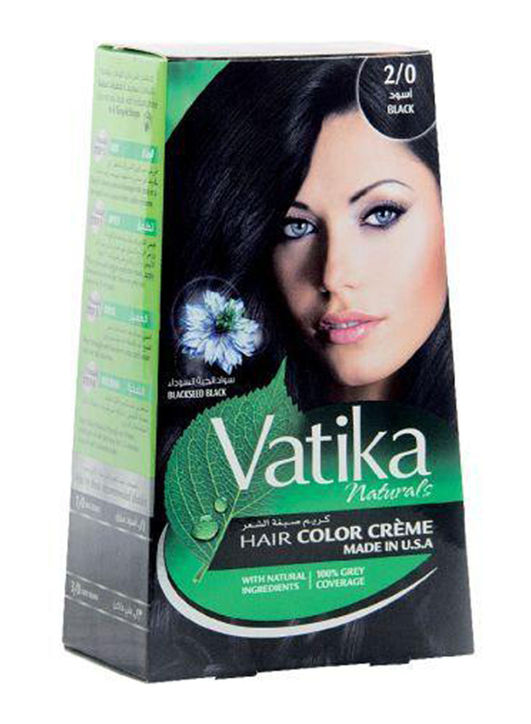 Vatika Natural Colour Kit, 210ml, 2.0 Black