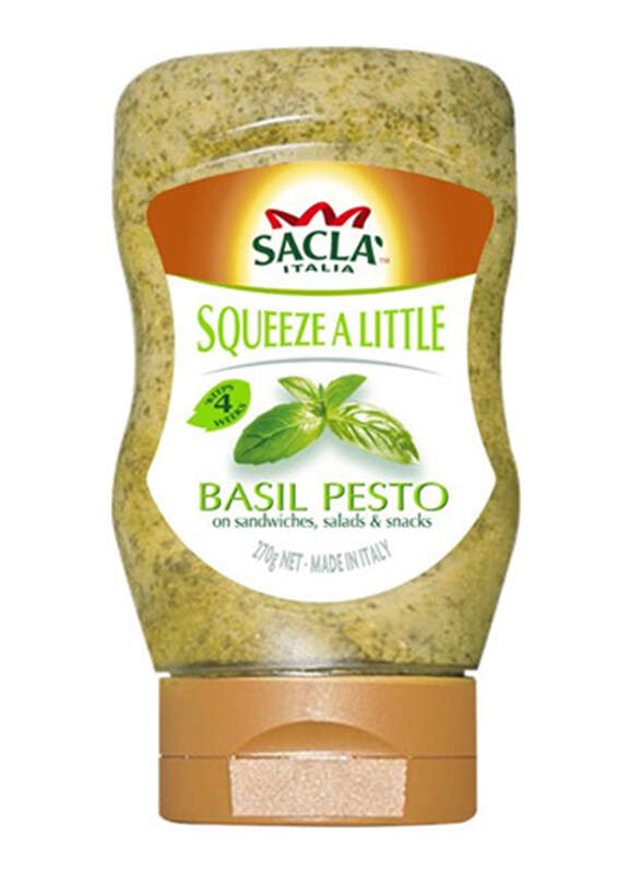 

Sacla Squeeze A Little Basil Pesto Sauce, 270g