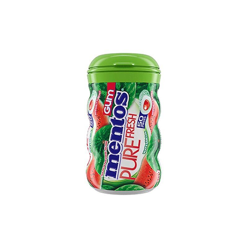 Mentos Watermelon Juice Blast Chewing Gum, 12 Pieces, 24g