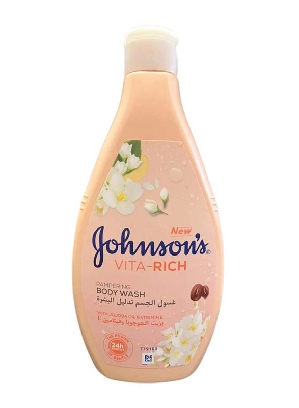 

Johnson's Vita-Rich Pampering Body Wash with Jojoba Oil and Vitamin E, 400ml