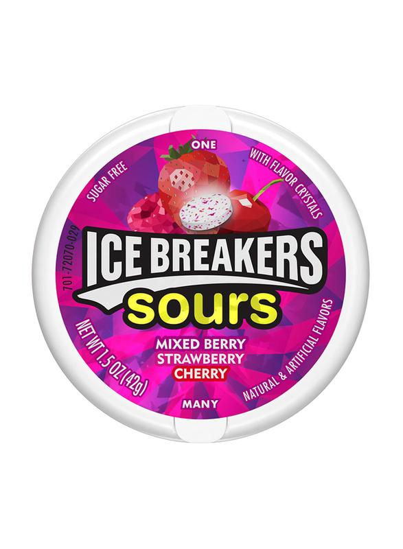 Ice Breakers Sours Strawberry + Mixed Berry Duo, 42g