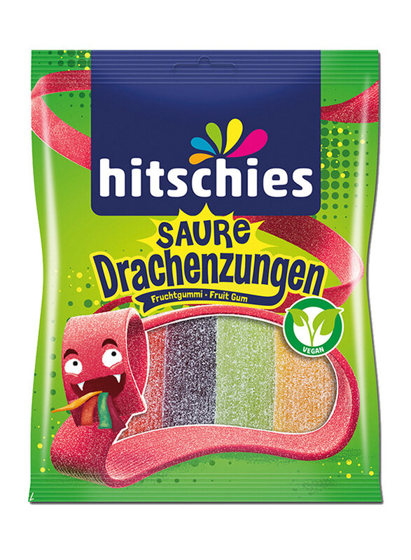 

Hitschler Saure Drachenzungen Fruit Gum Chewy Candies, 125g