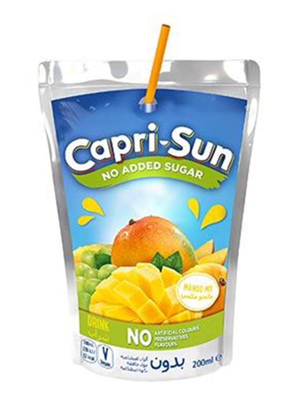 Capri Sun No Added Sugar Mango Juice, 200ml