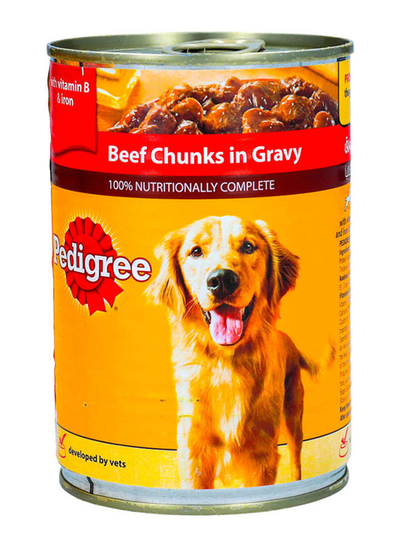 Pedigree Beef Chunks in Gravy Dog Food, 400g