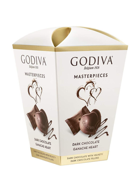 Godiva Dark Chocolate Ganache Heart Gift Box, 118g