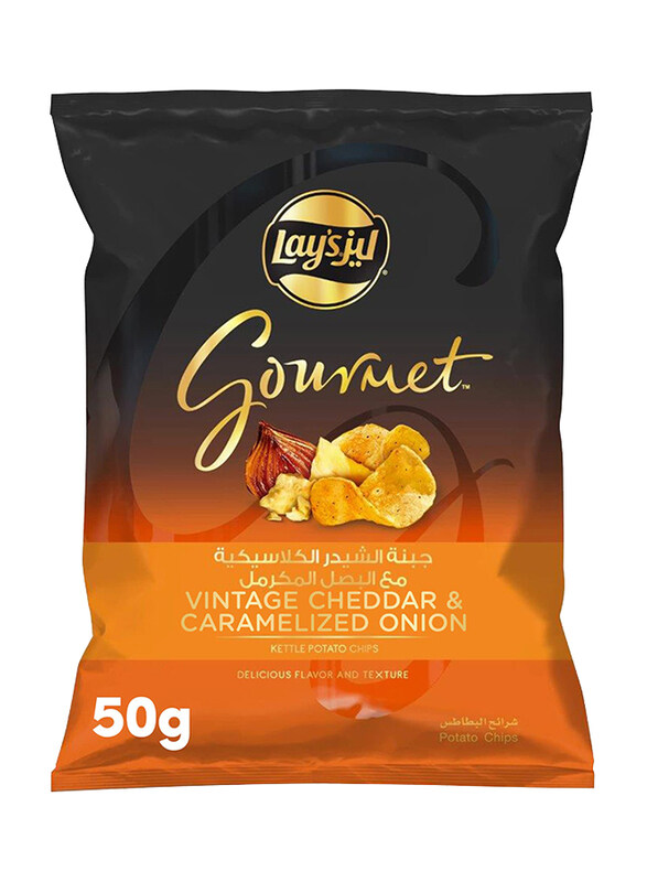 

Lays Gourmet Vintage Cheddar & Caramelized Onion, 50g