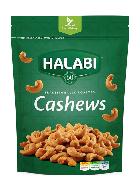 

Halabi Traditionally Roasted Cashews, 90g