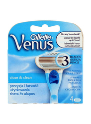 Gillette Venus Shaving Razor Blades for Women, 4 Pieces