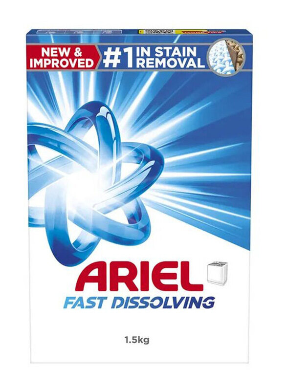 

Ariel Fast Dissolving Laundry Powder, 1.5KG