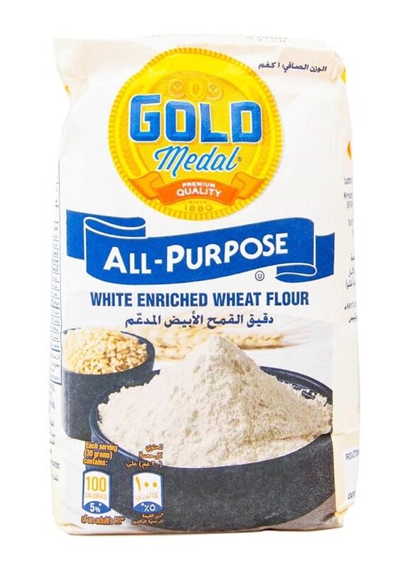 

Gold Medal All Purpose White Enriched Wheat Flour, 1 Kg