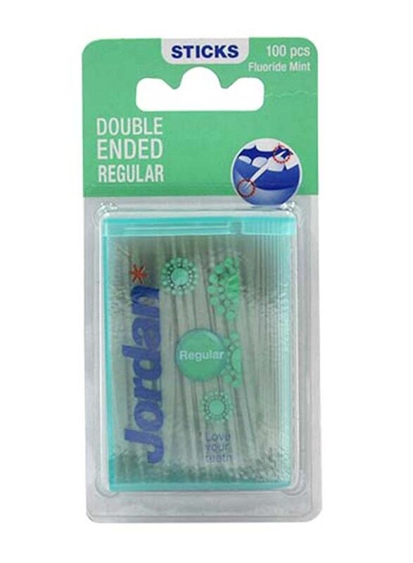 

Jordan Double Ended Regular Dental Stick, 100 Pieces