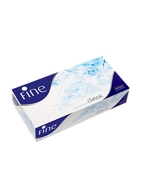 

Fine 2 Ply White Facial Tissues, 6 x 200 Pieces