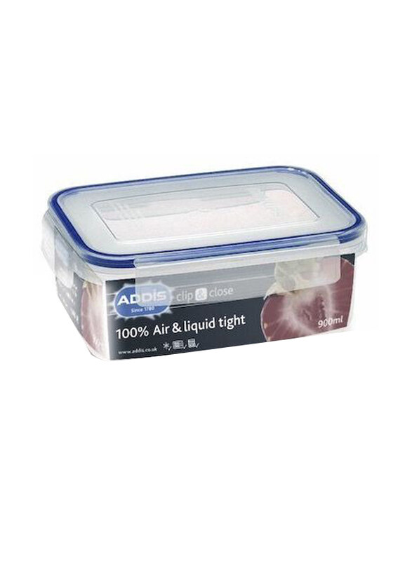 

Addis Clip & Close Rectangular Foodsaver, 900ml, Clear