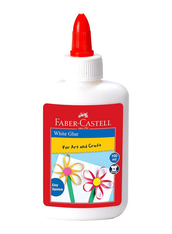 

Faber Castell Glue Bottle, 100ml, White