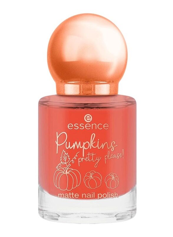 

Essence Pumpkins Pretty Please! Matte Nail Polish, 8ml, 01 Pumpkin Patch Princess, Orange