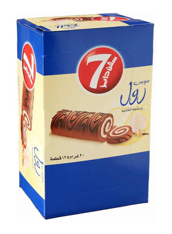 

7Days Chocolate Swiss Roll, 12 x 20g