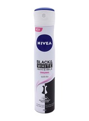 Nivea Invisible Black & White Deodorant Spray for Women, 200ml