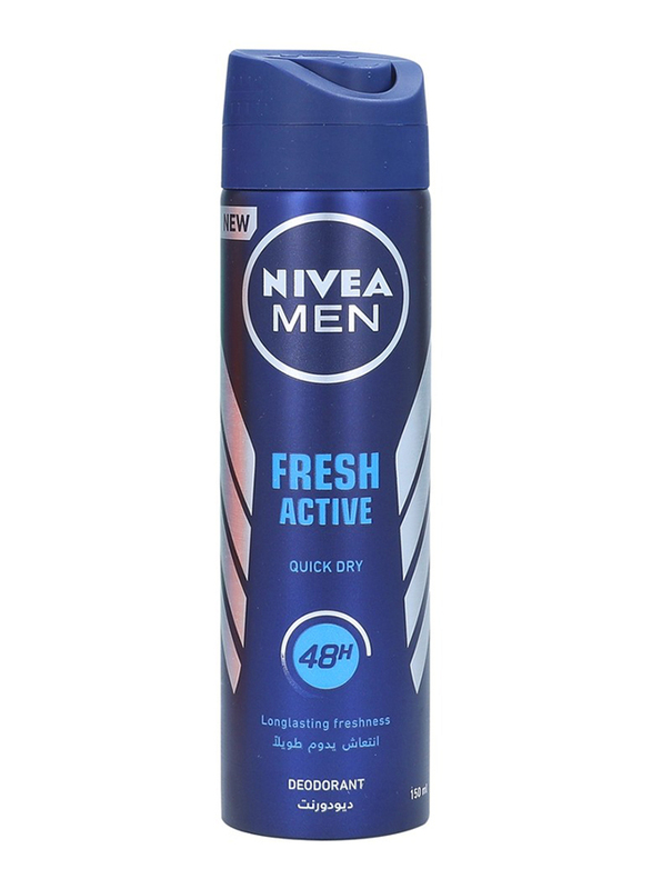 Nivea Fresh Active Deodorant Spray for Men, 150ml