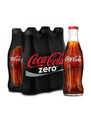 Coca Cola Zero Calories Carbonated Soft Drink, 6 Bottles x 290ml