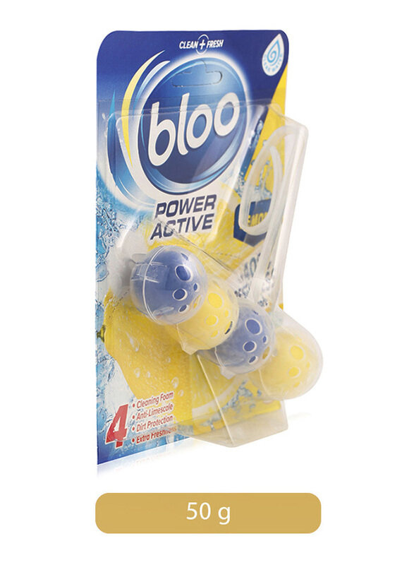 

Bloo Power Active Lemon Toilet Rim Block, 50g