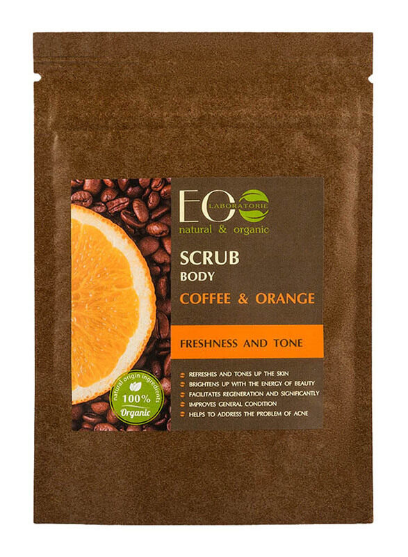 

EO Laboratorie Natural & Organic Coffee & Orange Freshness & Tone Body Scrub, 40gm
