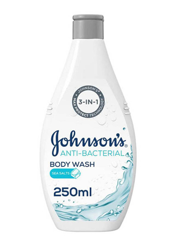 Johnson's 3-in-1 Sea Salts Anti-Bacterial Body Wash, 250ml