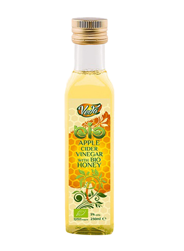 Veda Pleven Organic Apple Cider with Organic Bee Honey 5% Acidity Vinegar, 250ml