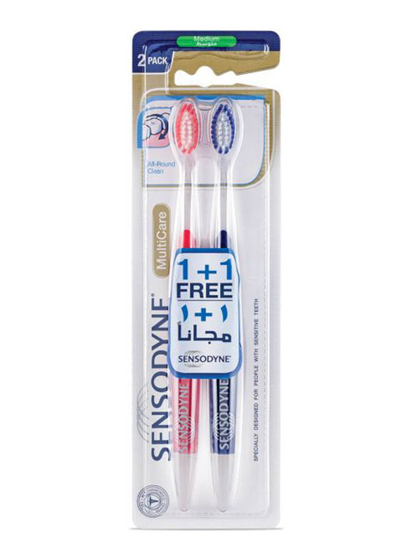 Sensodyne Multi Care Toothbrush, 2 Pieces, Medium